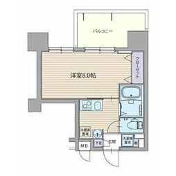 パルティール上前津 1Kの間取図画像