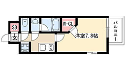 ブランシエスタ泉 1Kの間取図画像