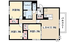 ラルジュ高峯 B 2階/202