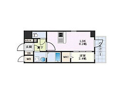 エスリード金山ル・グラン 1LDKの間取図画像