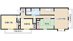 ノヴァ上社 3LDKの間取図画像