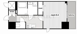 エスリード名古屋STATIONWEST 1Kの間取図画像