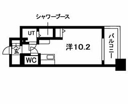 N.S.ZEAL大曽根 ワンルームの間取図画像