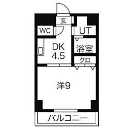 ファーリーヒルズ 1DKの間取図画像