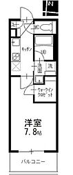 メイプルコート泉 1Kの間取図画像