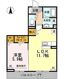 カーサ日向が丘 A棟 2階/202