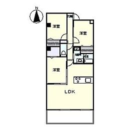 アヴァンティ一社 3LDKの間取図画像
