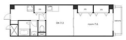センチュリーパーク八熊 1DKの間取図画像