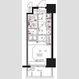 マキシヴ名古屋 1Kの間取図画像