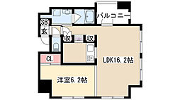 YZmahoroba 1LDKの間取図画像