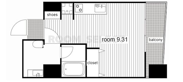 Chateau&Hotel名駅南2nd 1003｜愛知県名古屋市中村区名駅南２丁目(賃貸マンション1R・10階・24.10㎡)の写真 その2