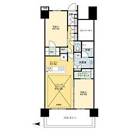 オハナ東鷲宮フロント 2LDKの間取図画像