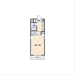 ハイツFK 1Kの間取図画像