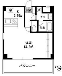 OZ-COURT 1Kの間取図画像
