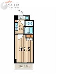 ABITAREEBINA 1Kの間取図画像