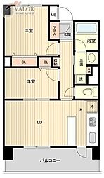グラディート町田 2LDKの間取図画像