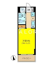flatk 1Kの間取図画像