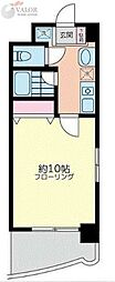 プリミエール相模大野 1Kの間取図画像