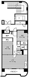 ビレッジハウス桜台タワー2号棟 2LDKの間取図画像