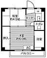 ビレッジハウス岩沼2号棟1階3.6万円