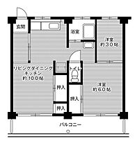 ビレッジハウス大村1号棟 0401 ｜ 愛知県豊橋市大村町字五貫森110（賃貸マンション2LDK・4階・45.36㎡） その2