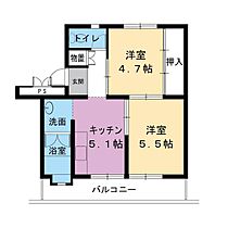 1階 / 2DK / 38.46㎡