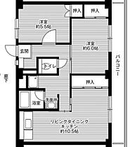 ビレッジハウス幸田4号棟 0203 ｜ 愛知県額田郡幸田町大字六栗大後1番1（賃貸マンション2LDK・2階・57.96㎡） その2