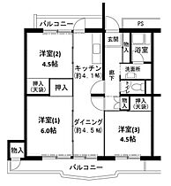 5階 / 3DK / 58.35㎡