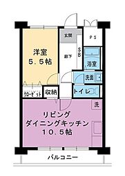 ビレッジハウス南清水タワー1号棟 6階