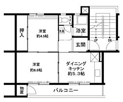 5階 / 2DK / 38.18㎡