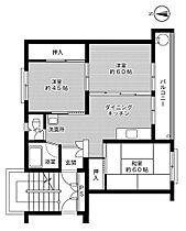 ビレッジハウス高知2号棟 0407 ｜ 高知県高知市十津４丁目8-2（賃貸マンション3DK・4階・49.86㎡） その2