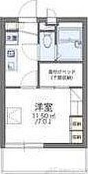 レオパレスプラスパ平田 1Kの間取図画像