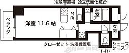 ブランメゾン堀川 1Kの間取図画像