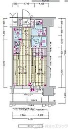 プレサンス東淀川駅前プローシェ 1DKの間取図画像