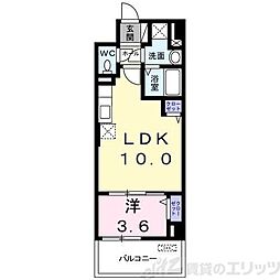 サンプラザ茨木 1LDKの間取図画像