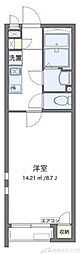 サウザンドリバー 1Kの間取図画像