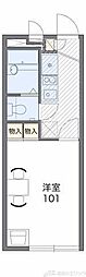 レオパレス呑山 1Kの間取図画像