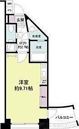 フォレステージュ江坂垂水町 ワンルームの間取図画像
