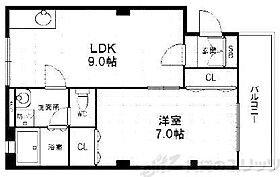 メゾン高槻 306 ｜ 大阪府高槻市芥川町４丁目5-18（賃貸マンション1LDK・3階・40.00㎡） その2