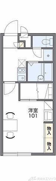 レオパレスニュー藤 108｜大阪府高槻市安満西の町(賃貸アパート1K・1階・23.18㎡)の写真 その2