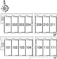 レオパレスグランドゥール 108 ｜ 大阪府茨木市学園南町17-17（賃貸アパート1K・1階・22.70㎡） その14