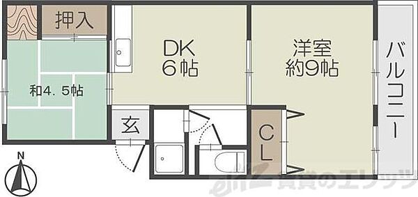 マンション和光 206｜大阪府高槻市富田町１丁目(賃貸マンション3DK・2階・41.00㎡)の写真 その2