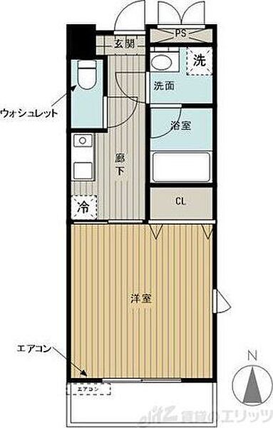 ブロッサム茨木 505｜大阪府茨木市末広町(賃貸マンション1K・5階・26.00㎡)の写真 その2