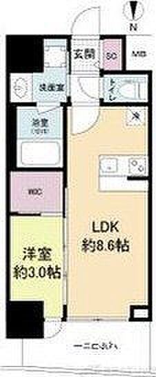 セレニテ江坂グランデ 1513｜大阪府吹田市江坂町２丁目(賃貸マンション1LDK・15階・30.22㎡)の写真 その2