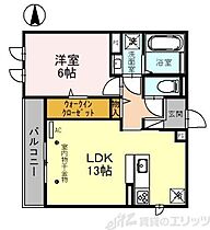 Daiwa City Takatsuki 201 ｜ 大阪府高槻市宮田町３丁目1-4（賃貸アパート1LDK・2階・46.28㎡） その2