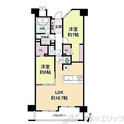 間取図画像 2LDK