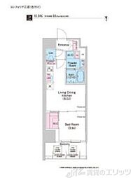 COMFORIA江坂 1LDKの間取図画像