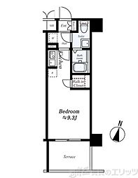 エスリード梅田北 ワンルームの間取図画像