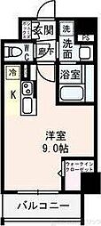 ラルーチェ北梅田 ワンルームの間取図画像