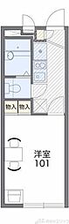 レオパレスレジデンス南春日丘 1Kの間取図画像